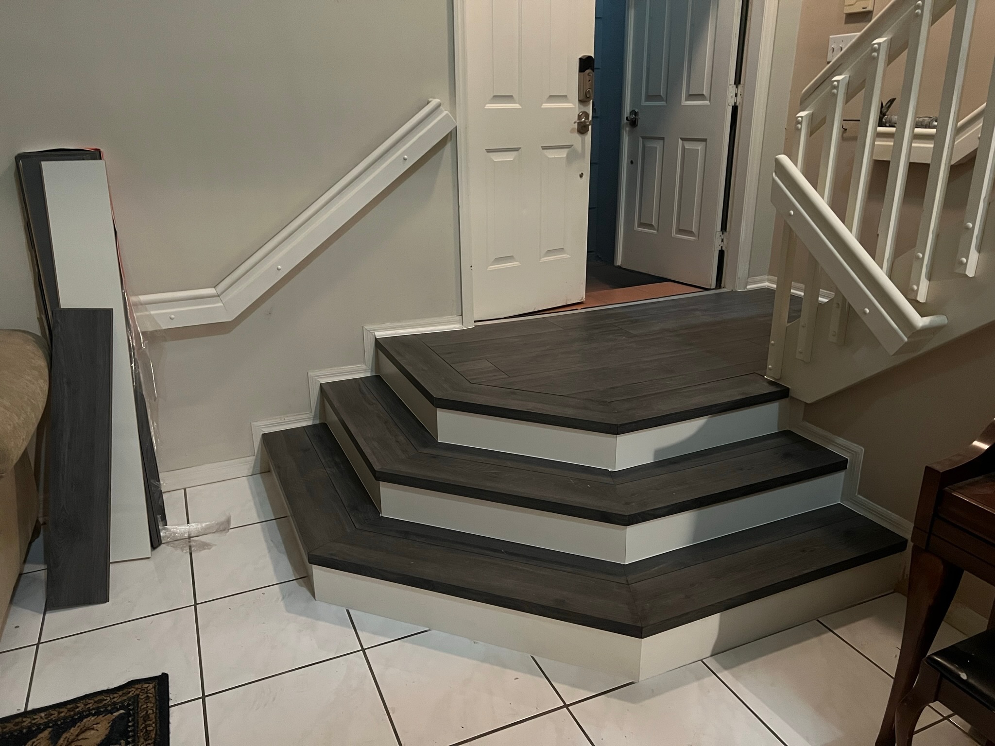 LVP Entry Steps project by Worldwide Floors Corp in Miami-Dade or Broward