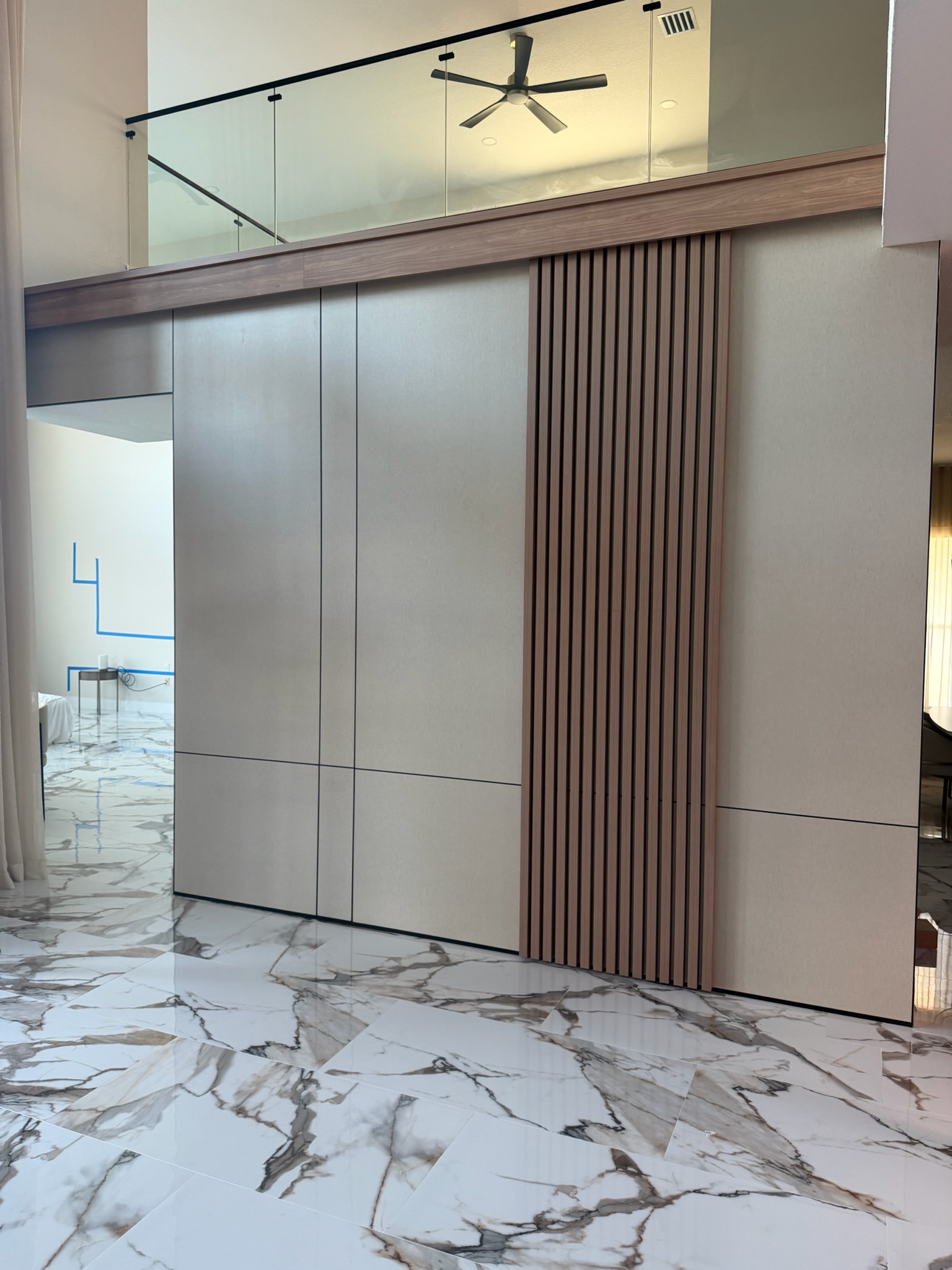 Marble Foyer & Wall Panel project by Worldwide Floors Corp in Miami-Dade or Broward