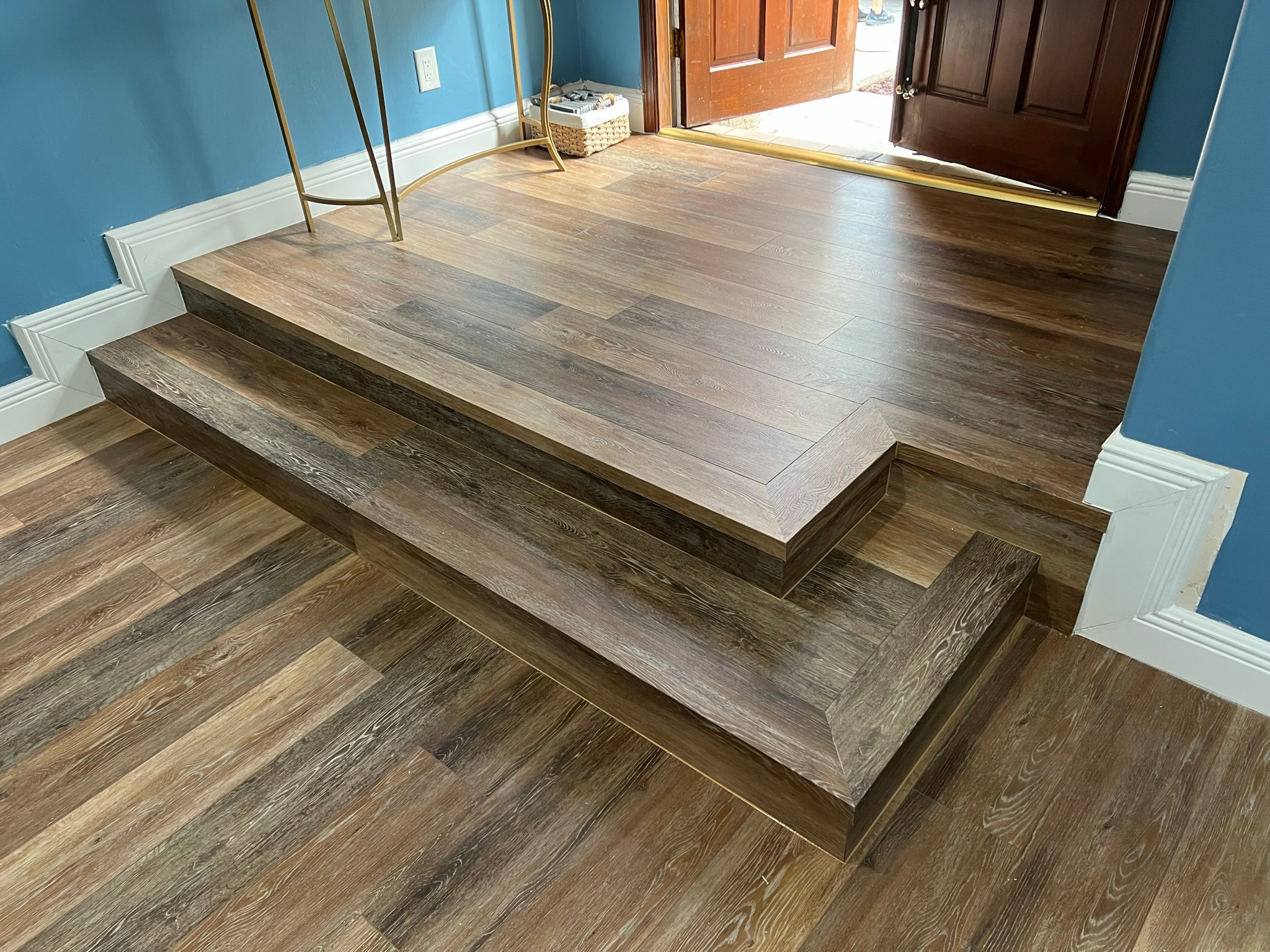 Outdoor Fireplace & Deck project by Worldwide Floors Corp in Miami-Dade or Broward