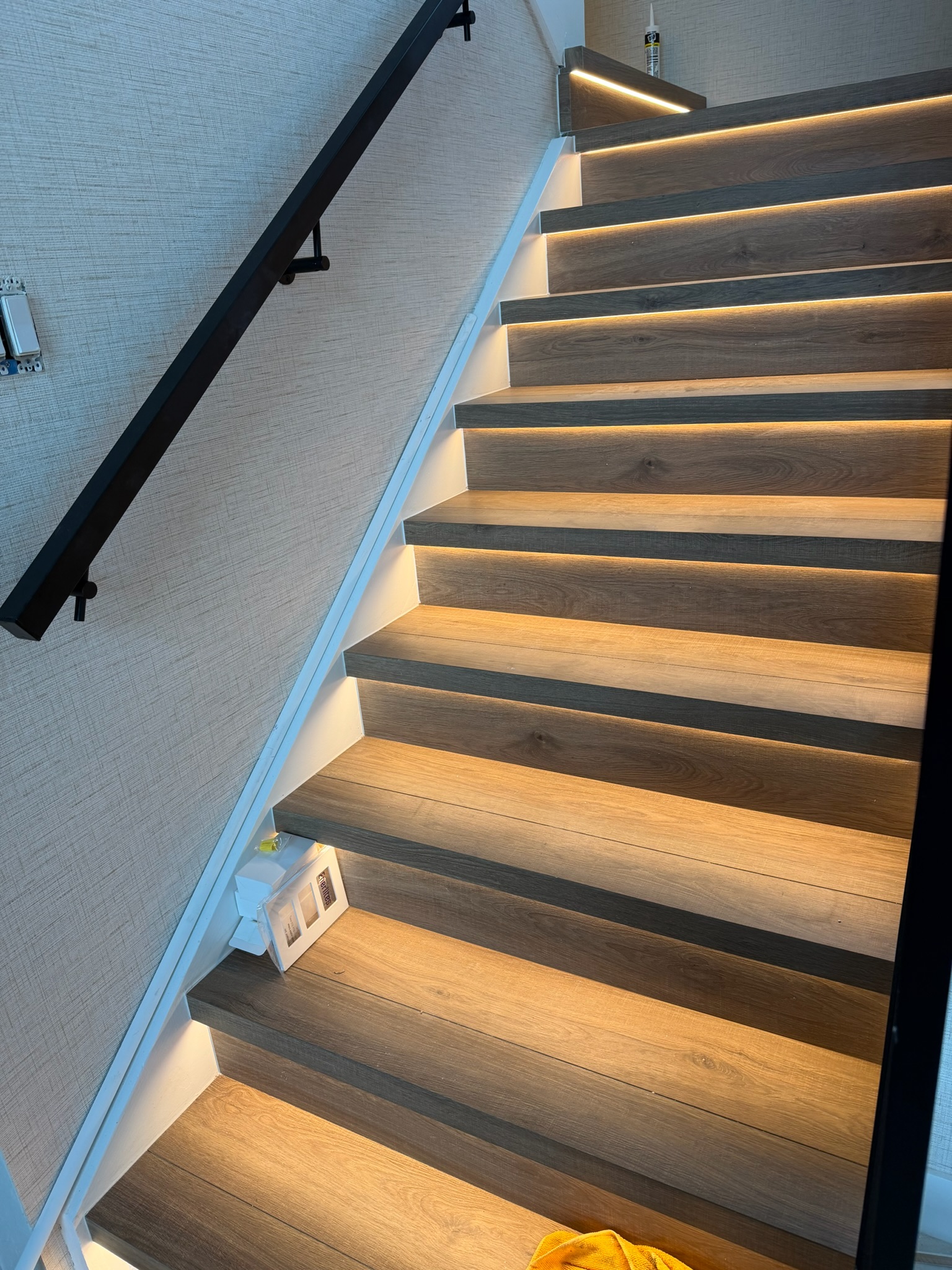 LED Stair Treads project by Worldwide Floors Corp in Miami-Dade or Broward