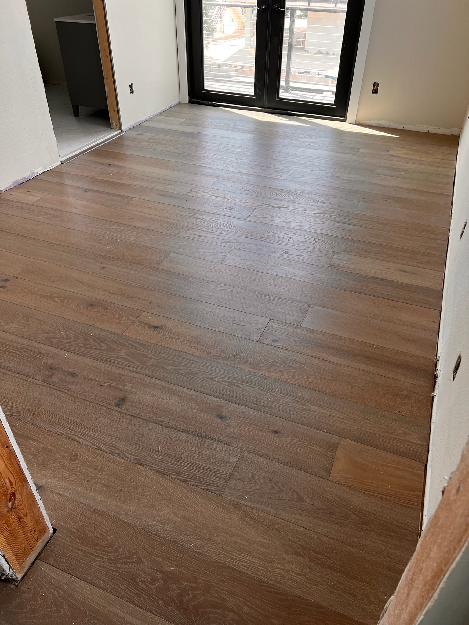 Wood Floor & French Doors project by Worldwide Floors Corp in Miami-Dade or Broward